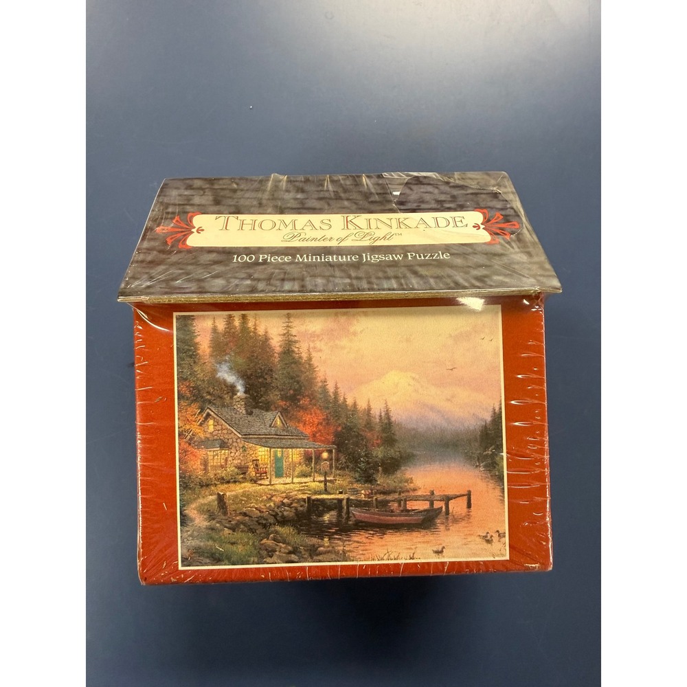 Thomas Kinkade 100 Piece Miniature Jigsaw Puzzle End of Perfect Day New Sealed